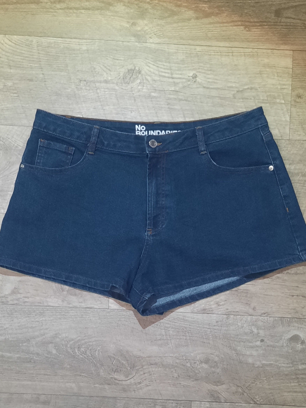 No Boundaries Dark Blue Denim Shorts